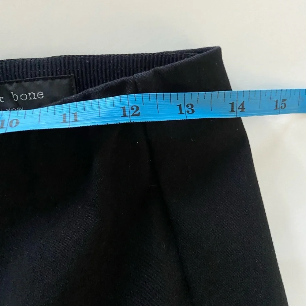 Rag & Bone Simone Slim Ankle Black Pant leggings - Picture 9 of 11